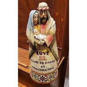Mary Joseph Baby Jesus Love Came To Earth At Christmastime Figurine
